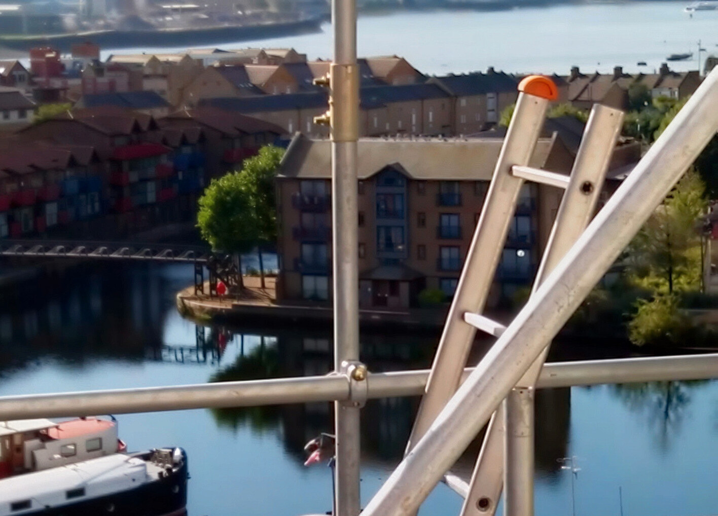 Residential scaffolding installed by A-Line Scaffolding on a property in Abingdon, Oxfordshire